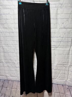 Natural Life Ribbed Velvet Bell Pants Black Sz M NWOT Goth Whimsigoth Witchy
